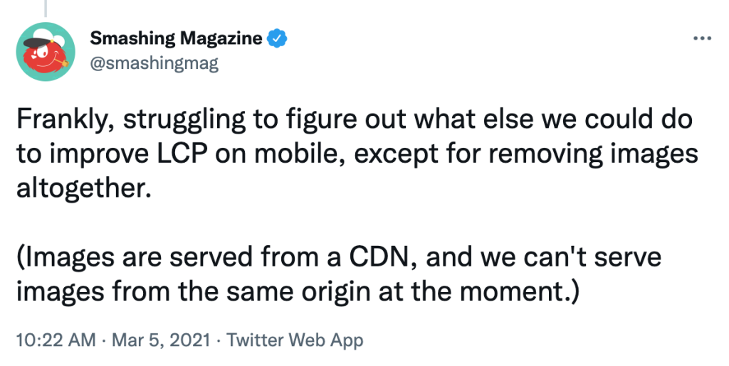 Improving Core Web Vitals, A Smashing Magazine Case Study