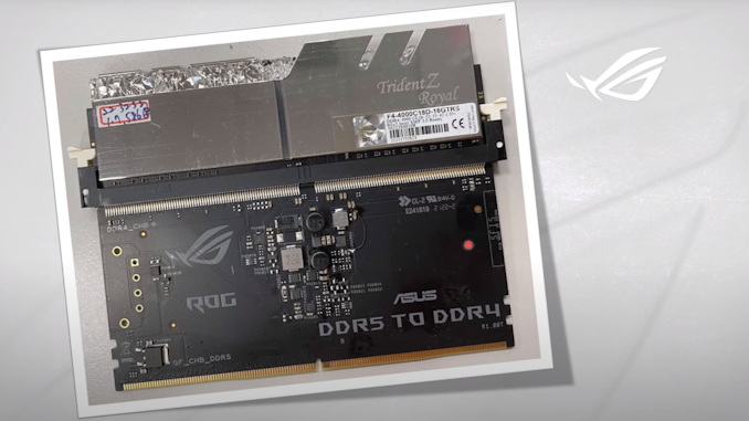 ASUS Demonstrates DDR5 to DDR4 Converter Card