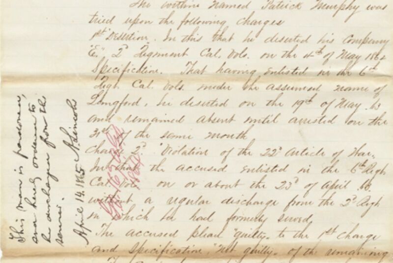 X-ray analysis confirms forged date on Lincoln pardon of Civil War soldier