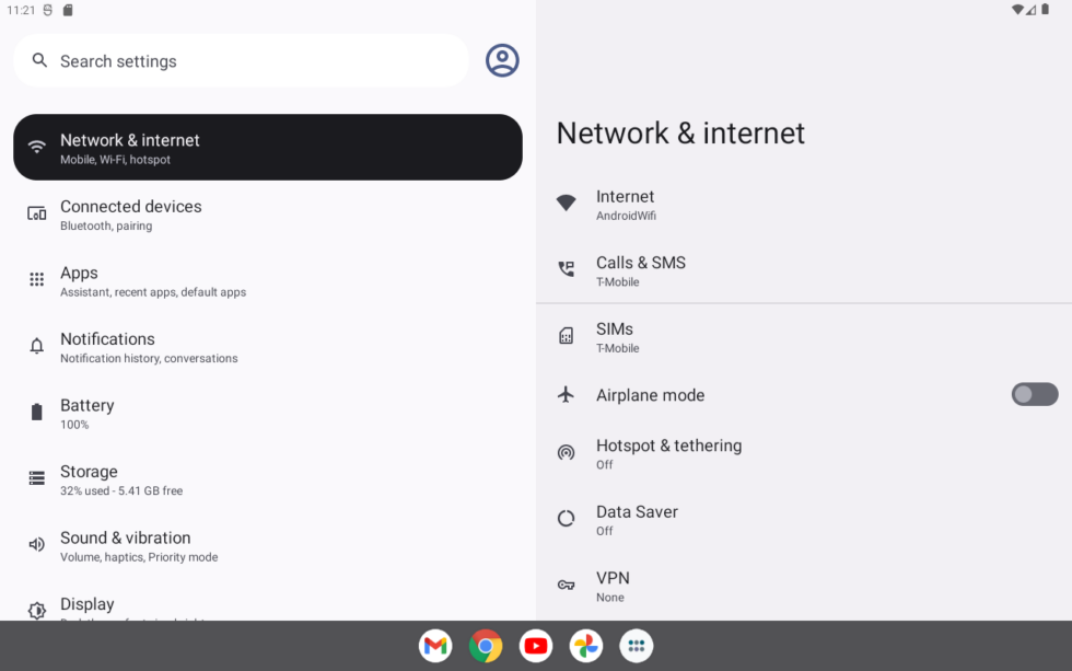Android 13 preview locks down notifications, adds more to the tablet taskbar