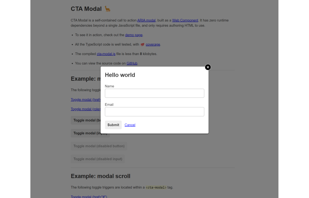 CTA Modal: How To Build A Web Component