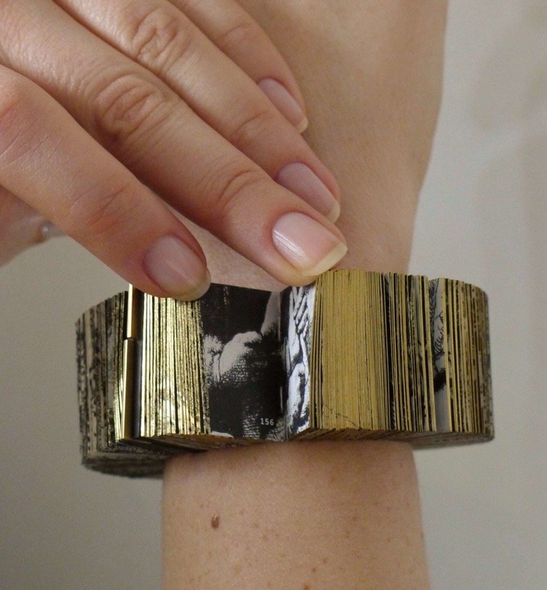 1,400 Pages of Rembrandt’s Hand Drawings Fill a Wearable Book Bracelet #WearableWednesda