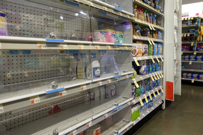 Baby formula shortage worsens as national out-of-stock rate hits 43%