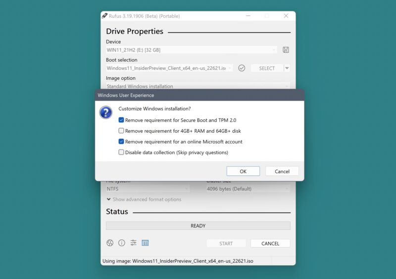 USB installer tool removes Windows 11’s Microsoft account requirements (and more)