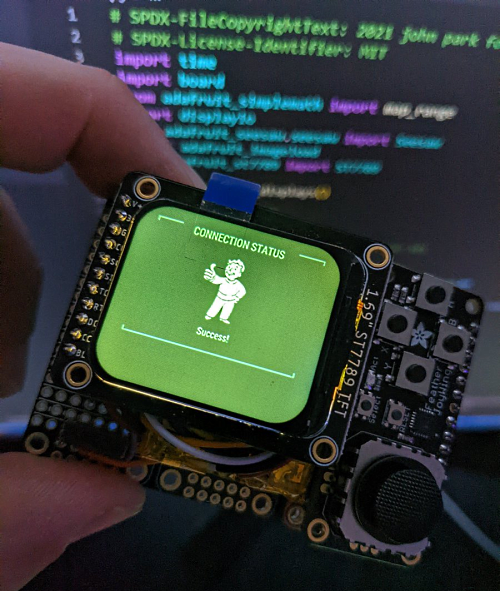 Pip-Boy 2040 is a Raspberry Pi Wearable #RP2040 #RaspberryPi @chuckstar
