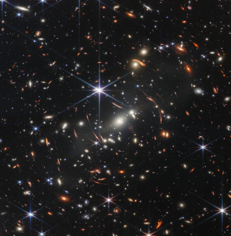 Webb’s first image reveals fine details of galaxies from billions of years ago
