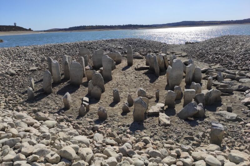 “Spanish Stonehenge” emerges from watery grave for second time in last 3 years