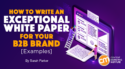 How To Write an Exceptional White Paper for Your B2B Brand [Examples]
