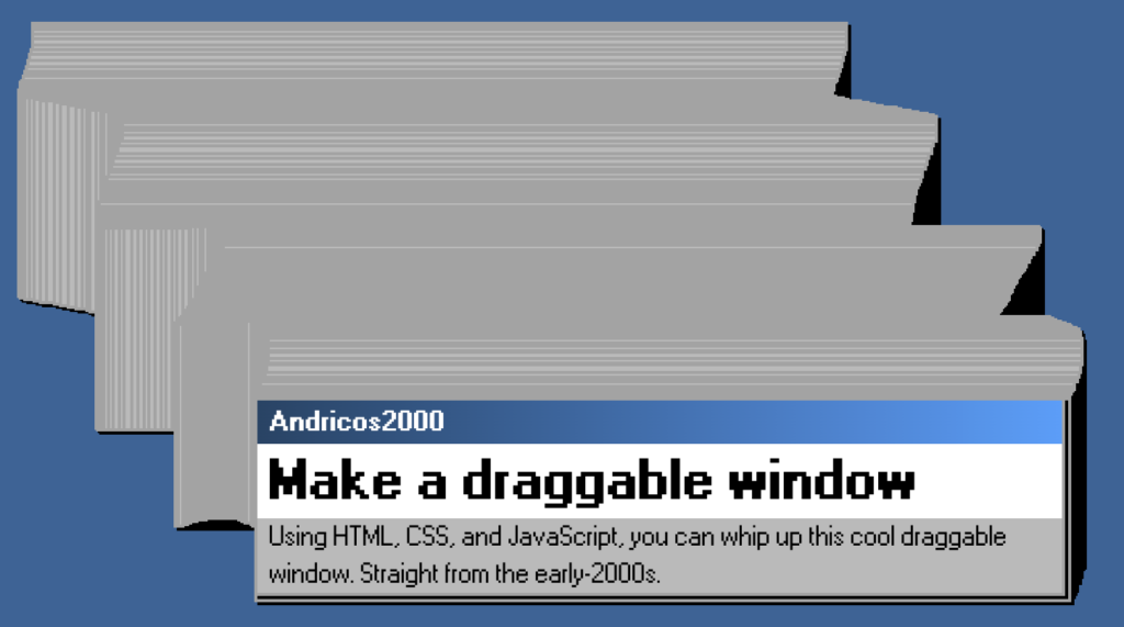 Building A Retro Draggable Web Component With Lit