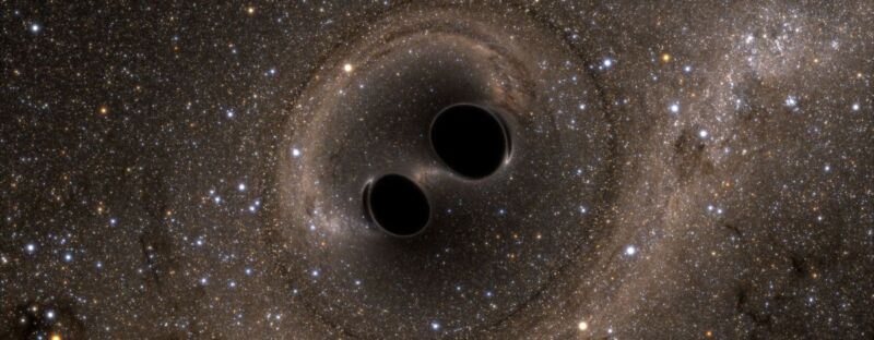 Strange black hole merger may have been a rare random encounter