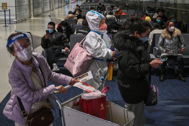 Amid China’s massive COVID wave, 42% of people on one flight tested positive