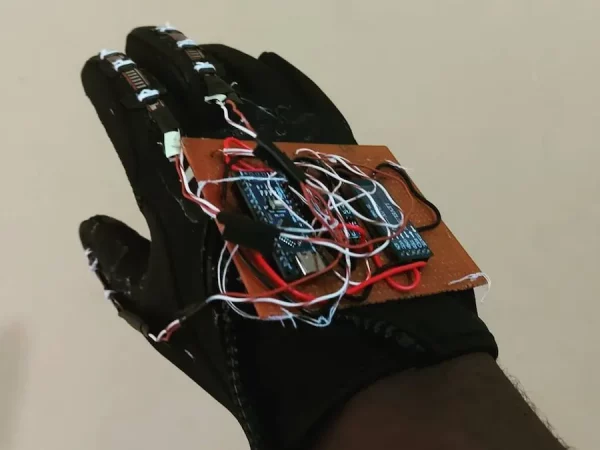 Sensor glove for sign language translation #WearableWednesday