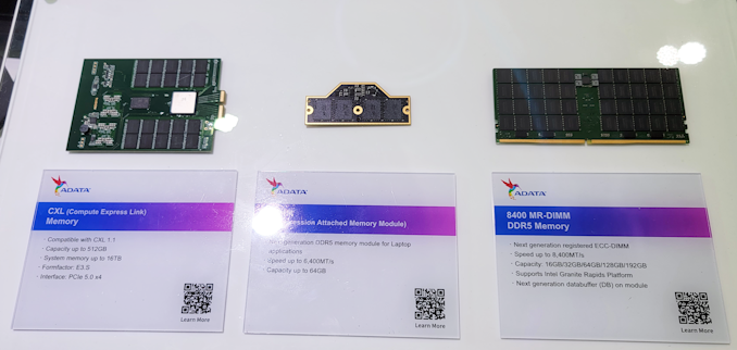 Next-Generation CAMM, MR-DIMM Memory Modules Show Up at Computex