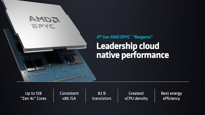 AMD Intros EPYC 97×4 “Bergamo” CPUs: 128 Zen 4c CPU Cores For Servers, Shipping Now
