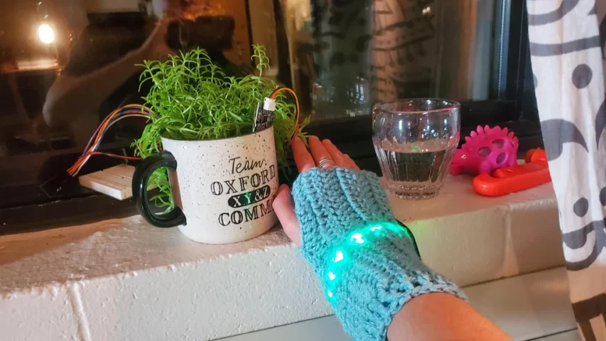 Make a Soil Moisture Monitor Arm Warmer #WearableWednesday