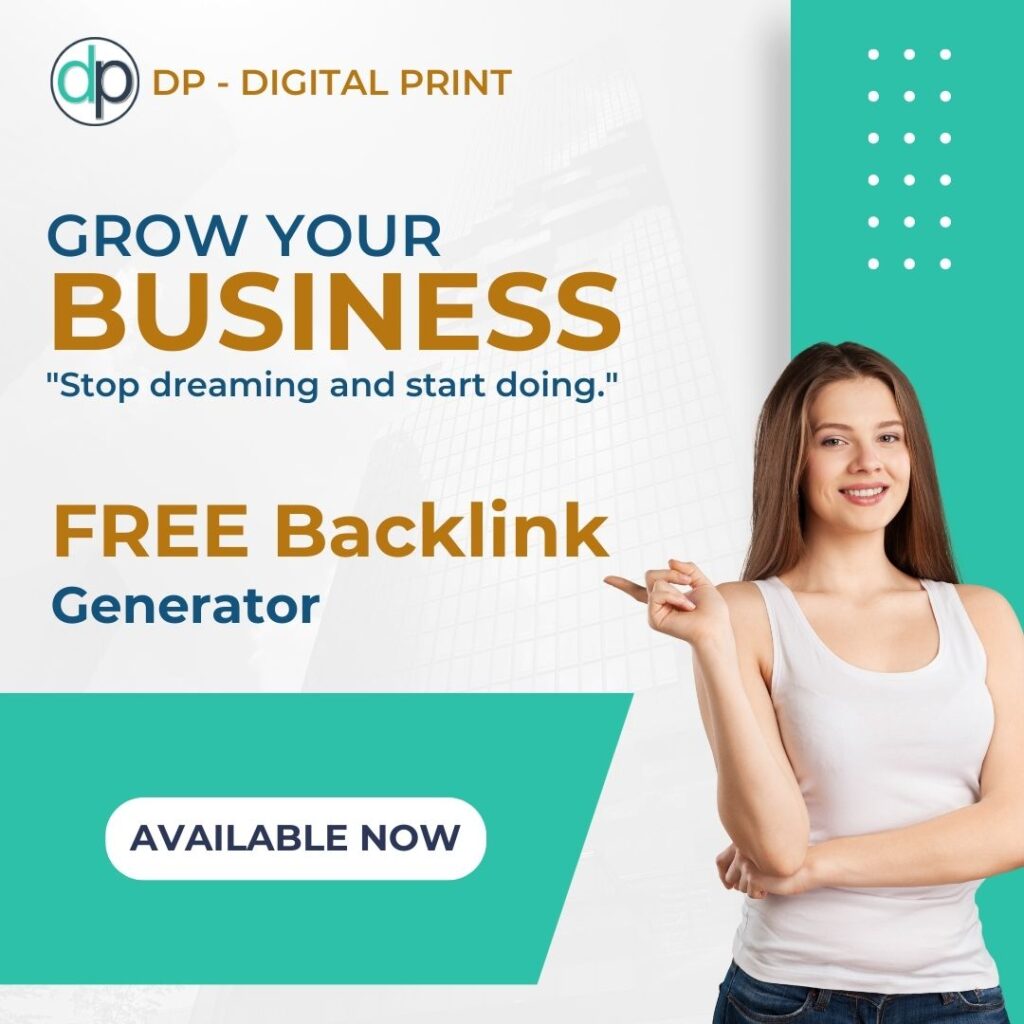 The 1 and only Free Backlink Generator