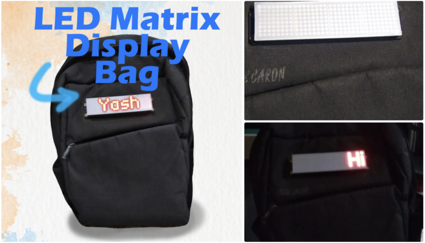 Make an LED Matrix Bag to Glow on the Go #WearableWednesday