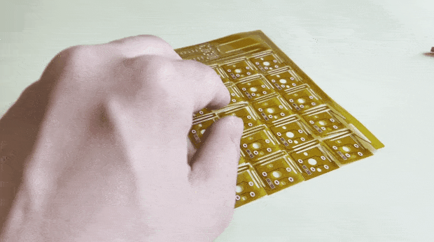 When you need a PCB to be very flexible #Keyboards #PCB