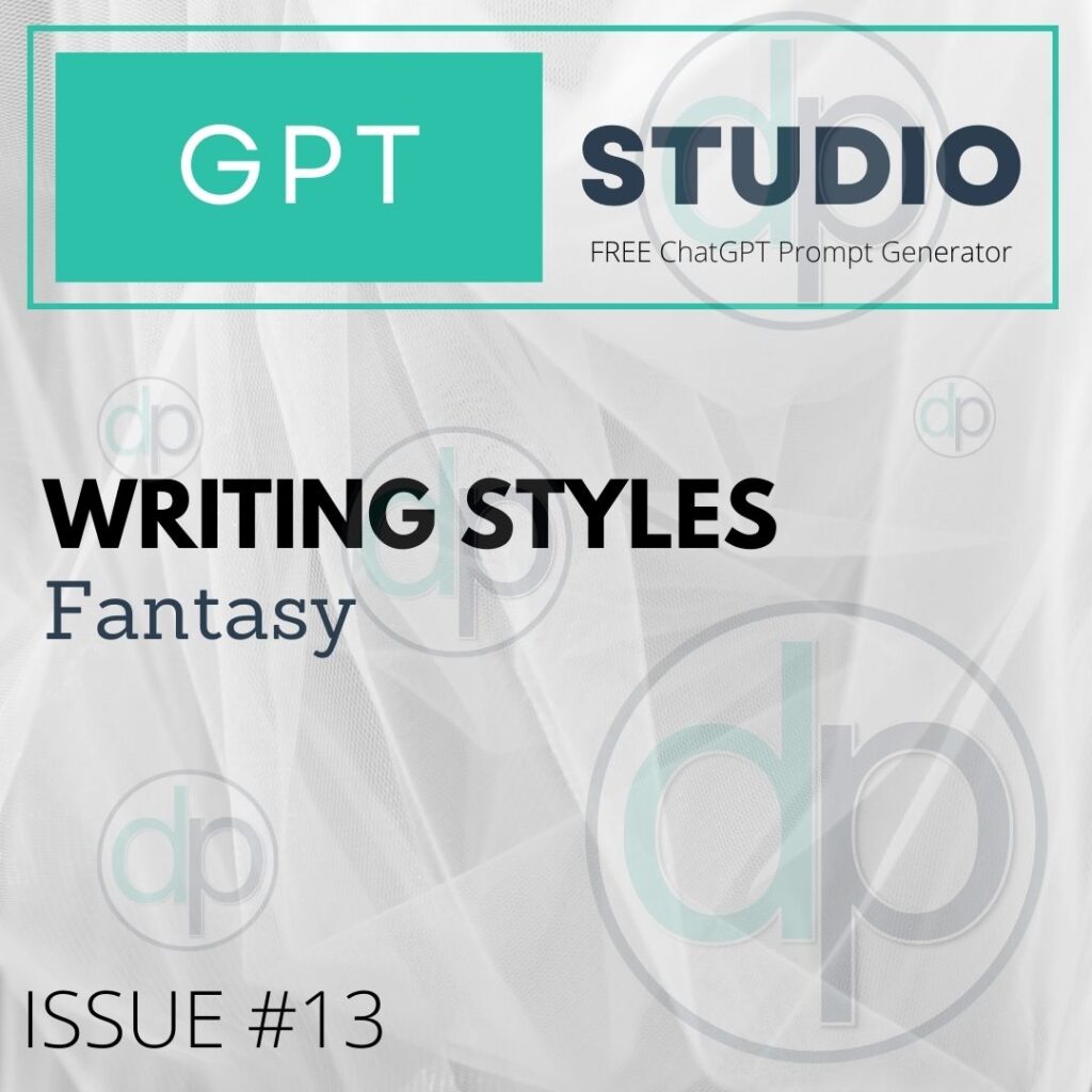 Fantasy Writing Style for ChatGPT