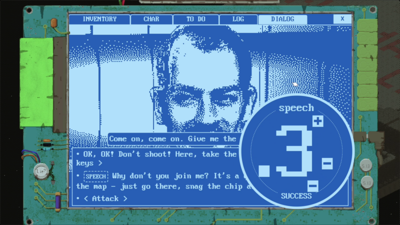 Space Wreck is a hardcore, combat-optional, break-the-game RPG that clicks