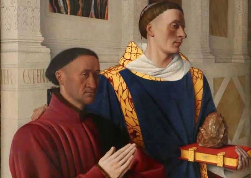 Mysterious rock depicted in 15th century painting is most likely a Stone Age tool