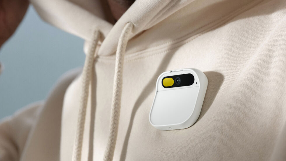 The Humane AI Pin is a bizarre cross between Google Glass and a pager