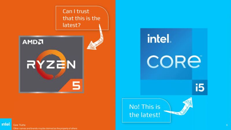 Intel, of all companies, knocks AMD’s CPU numbering in now-deleted presentation