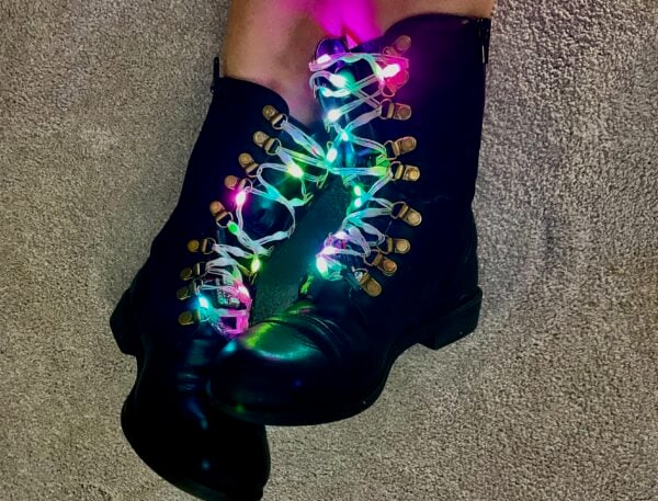 NeoPixel Shoelaces with WLED #LED Strips #AdafruitLearningSystem @Adafruit