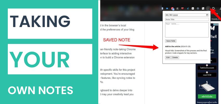 Build Your Own Note-Taking Chrome Extension: A Step-by-Step Guide