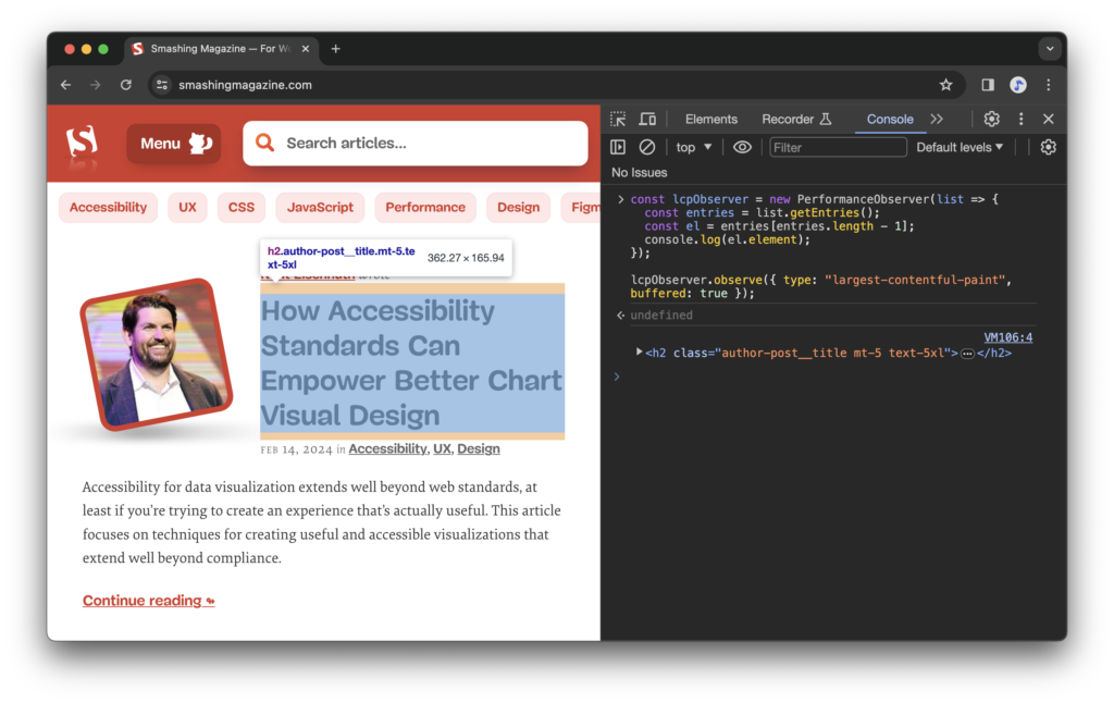 Reporting Core Web Vitals With The Performance API