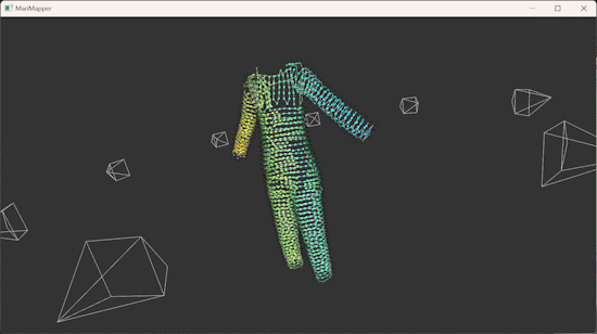 Map addressable LEDs into 2D and 3D space using your webcam