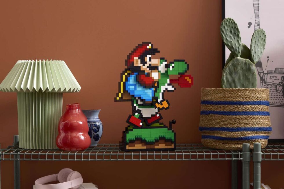 Lego’s newest retro art piece is a 1,215-piece Super Mario World homage
