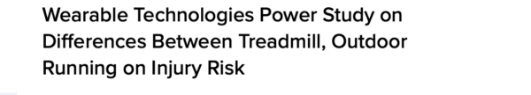 Using Wearables to Study Running Injuries