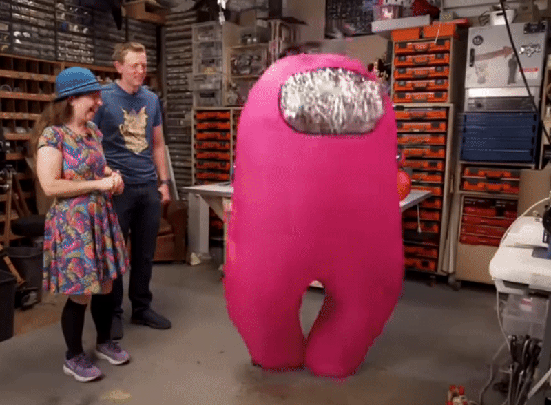 Adam Savage Learns How Inflatable Costumes Are Made! #WearableWednesday