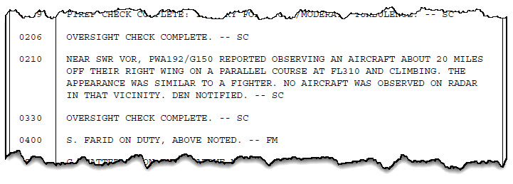 FAA Records Detail Pilot Encounter with Unidentified Object Pacing Aircraft Over Nevada