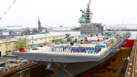 JMSDF Reveals JS Izumo’s Upgraded Flight Deck for F-35B Operations