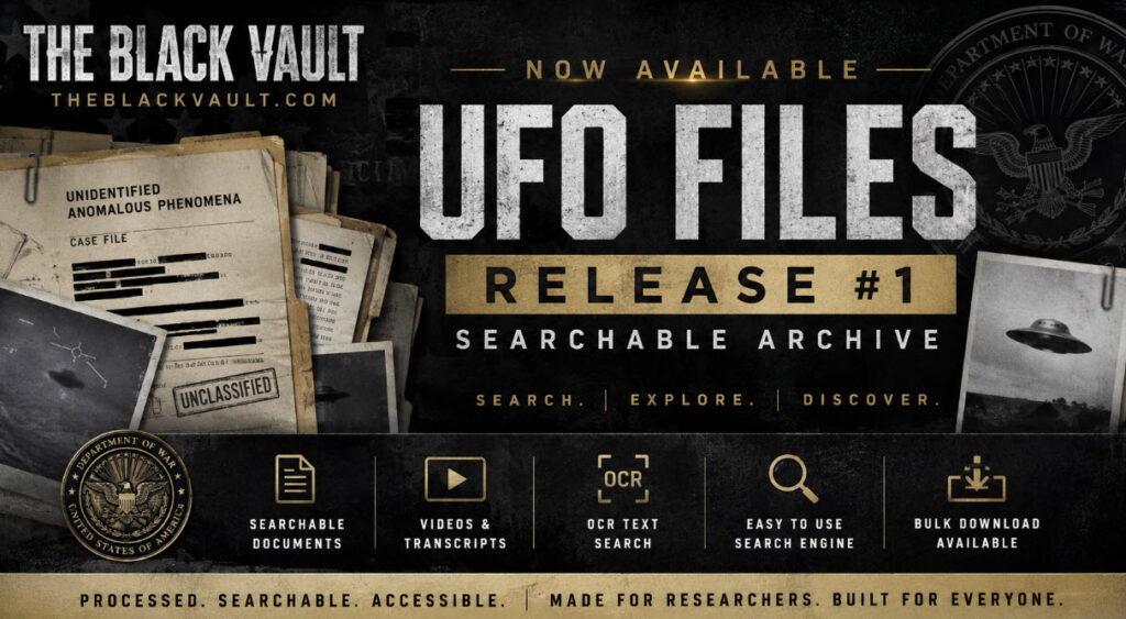 The Black Vault Launches Searchable UFO Files Release Archive