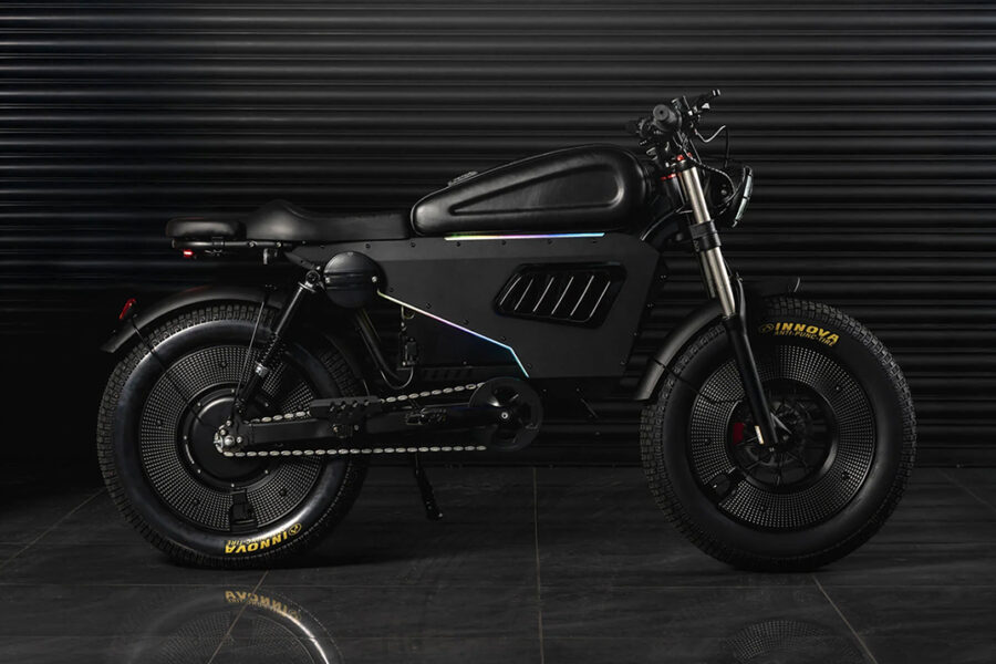 The Wulf 3000 Is a Murdered-Out Cafe Racer Disguised as a 50MPH E-Bike