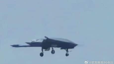 New Images Show China’s GJ-21 Naval UCAV with Landing Gear Extended
