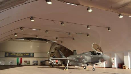 Interesting Photo Shows Two Italian Air Force F-35Bs Inside Pantelleria’s Historic “Nervi Hangar”