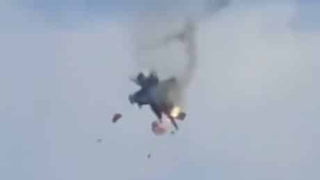 Two U.S. Navy EA-18G Growlers Collide During Airshow At Mountain Home AFB, Crews Eject Safely