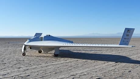 DARPA’s XRQ-73 SHEPARD Hybrid-Electric Flying Wing Prototype Takes Flight