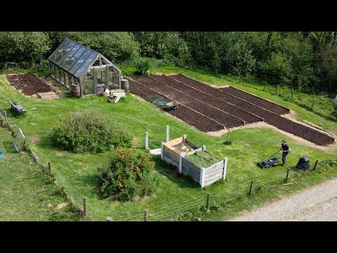 Restoring the Garden & Creating Terraced Beds with 20 Tons of Compost