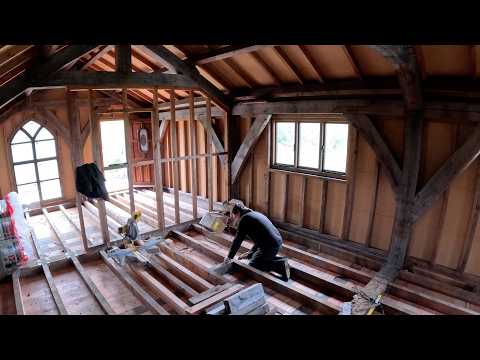Timber Framed Barn Part 38 Flooring