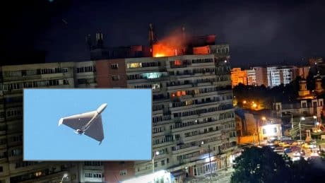 Russian Stray Drone Hits Romanian Apartment Building