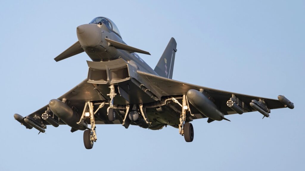 UK Typhoons make operational debut in Middle East carrying counter-drone APKWS rockets