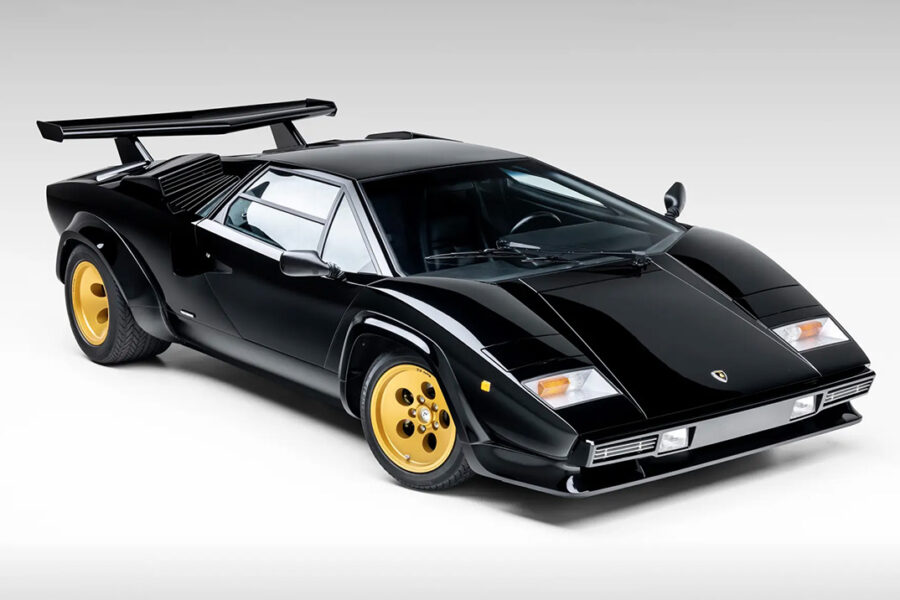This Pristine Black-and-Gold 1985 Lamborghini Countach ‘Downdraft’ Could Fetch $1.1 Million
