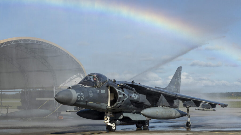 Marine Corps’ Harrier completes final flight following SOUTHCOM deployment