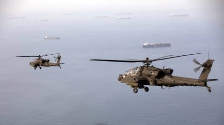 U.S. AH-64 Goes Down Near Strait of Hormuz, Crew Safe