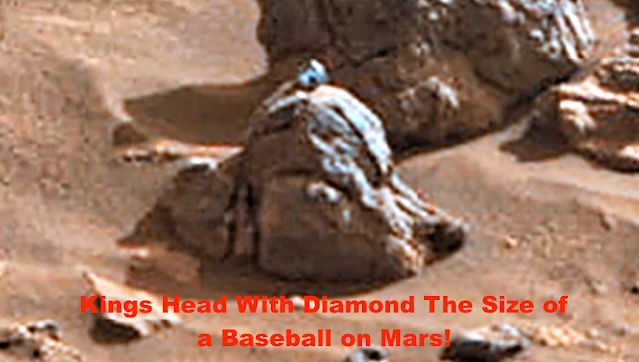 Ancient King Head On Mars With Diamond The size of a Baseball on Its head! June 24, 2026, UFO Sighting News.